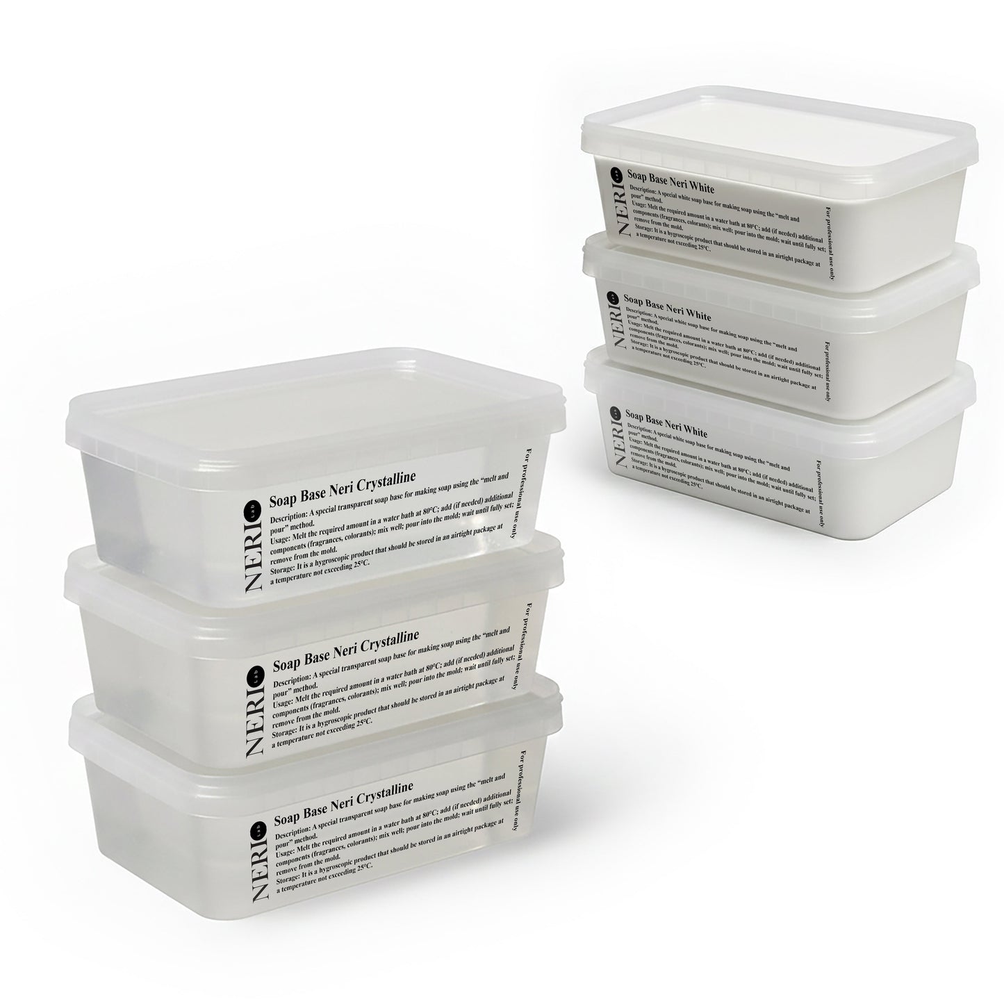 Melt and pour soap base for handmade soap making with smooth texture and consistent quality