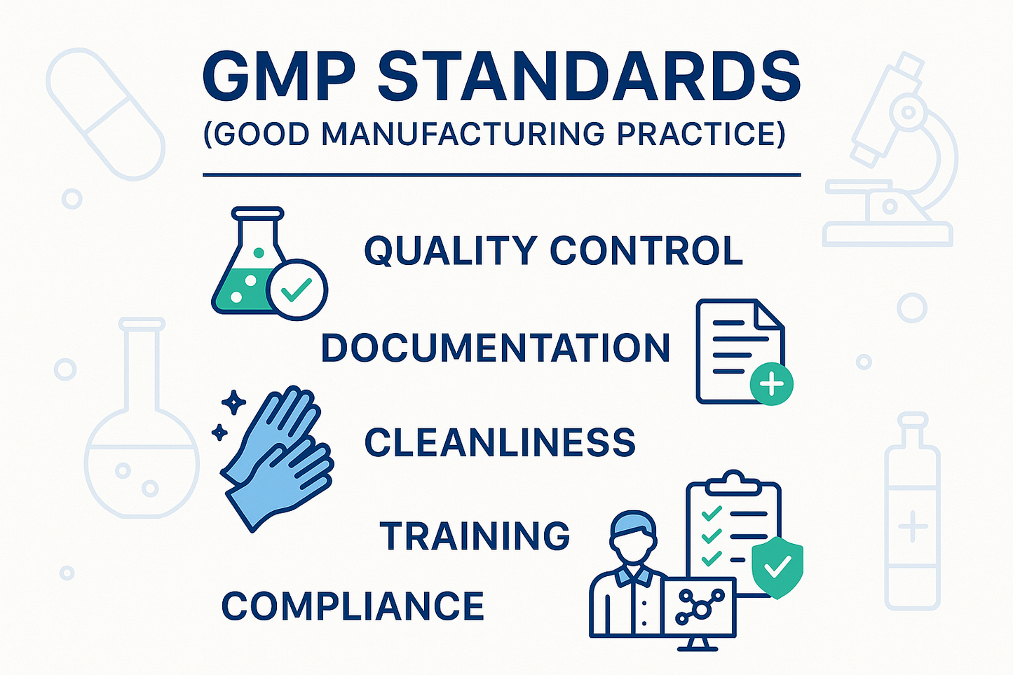 GMP Standarts. 1600 x 1600px recommended