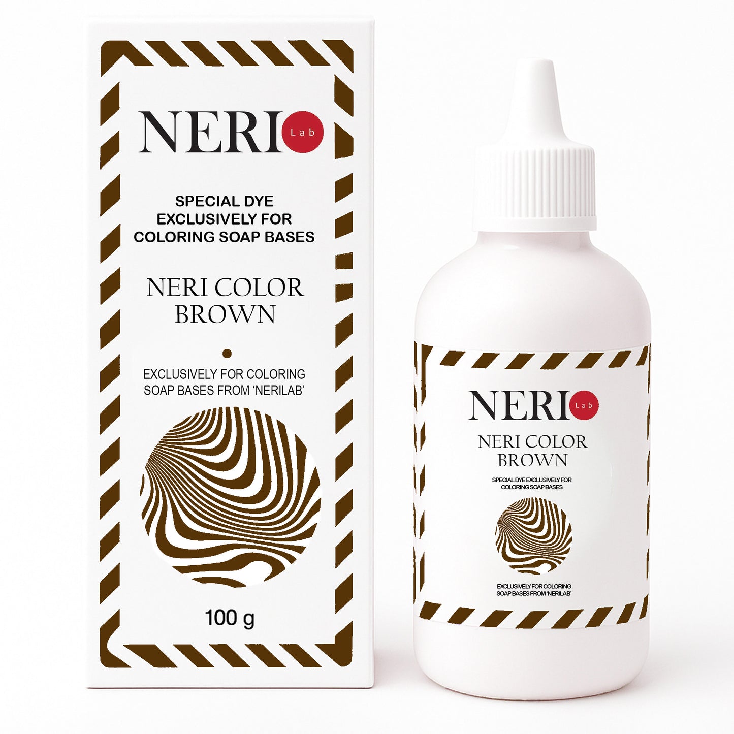 NERI COLOR Brown soap colorant for melt and pour soap bases by NERILAB