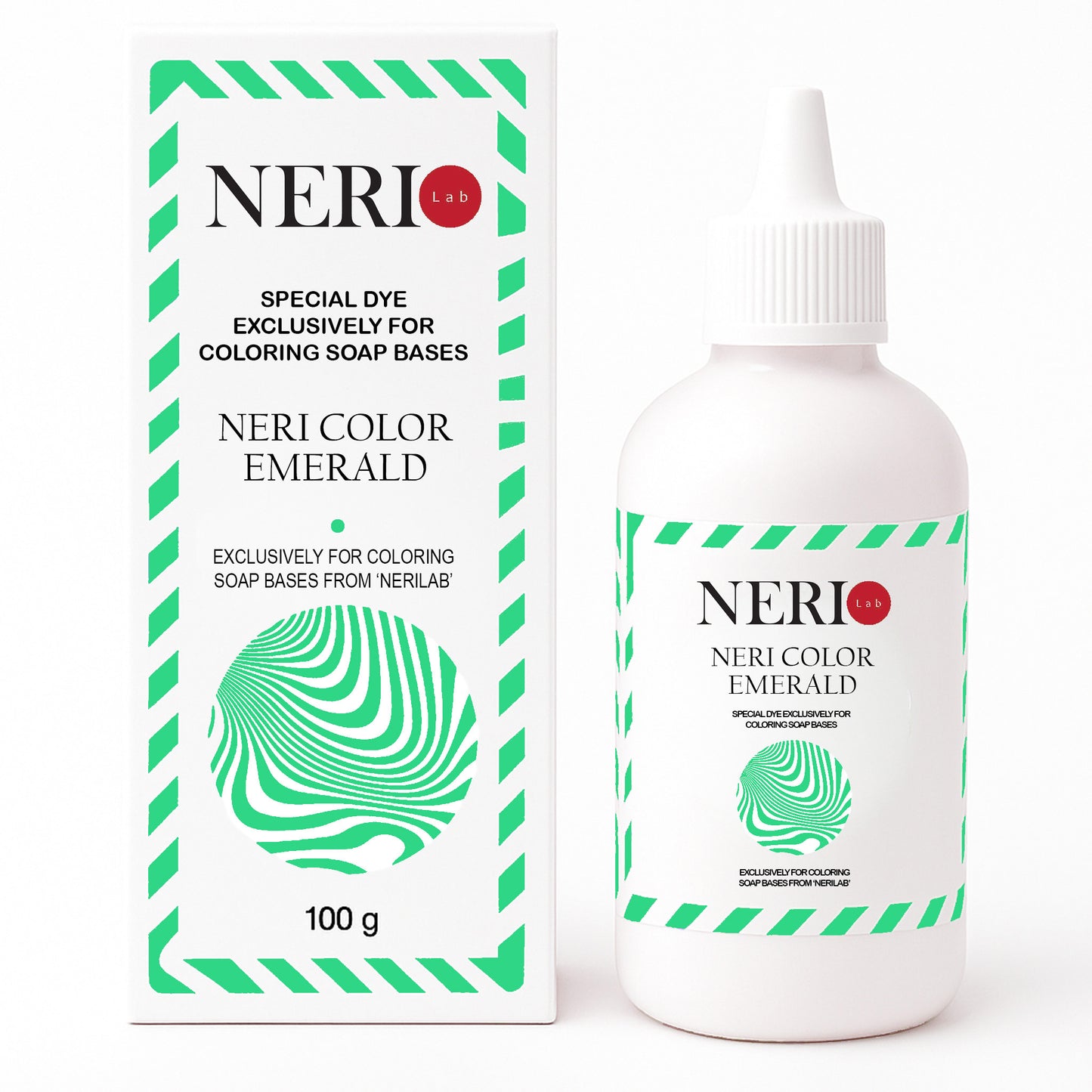 NERI COLOR Emerald soap colorant for melt and pour soap bases by NERILAB