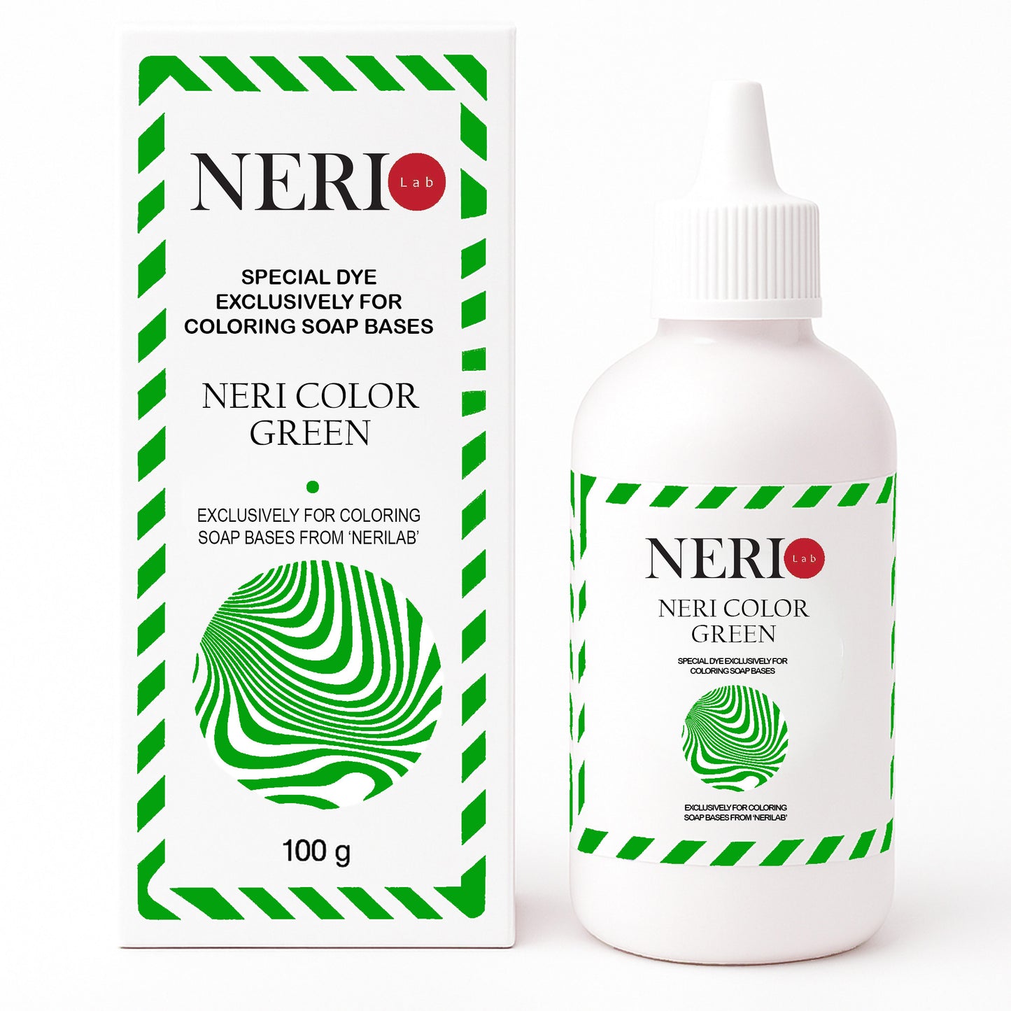 NERI COLOR Green soap colorant for melt and pour soap bases by NERILAB