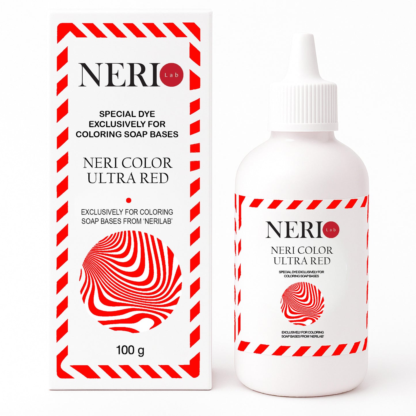 NERI COLOR Ultra Red soap colorant for melt and pour soap bases by NERILAB