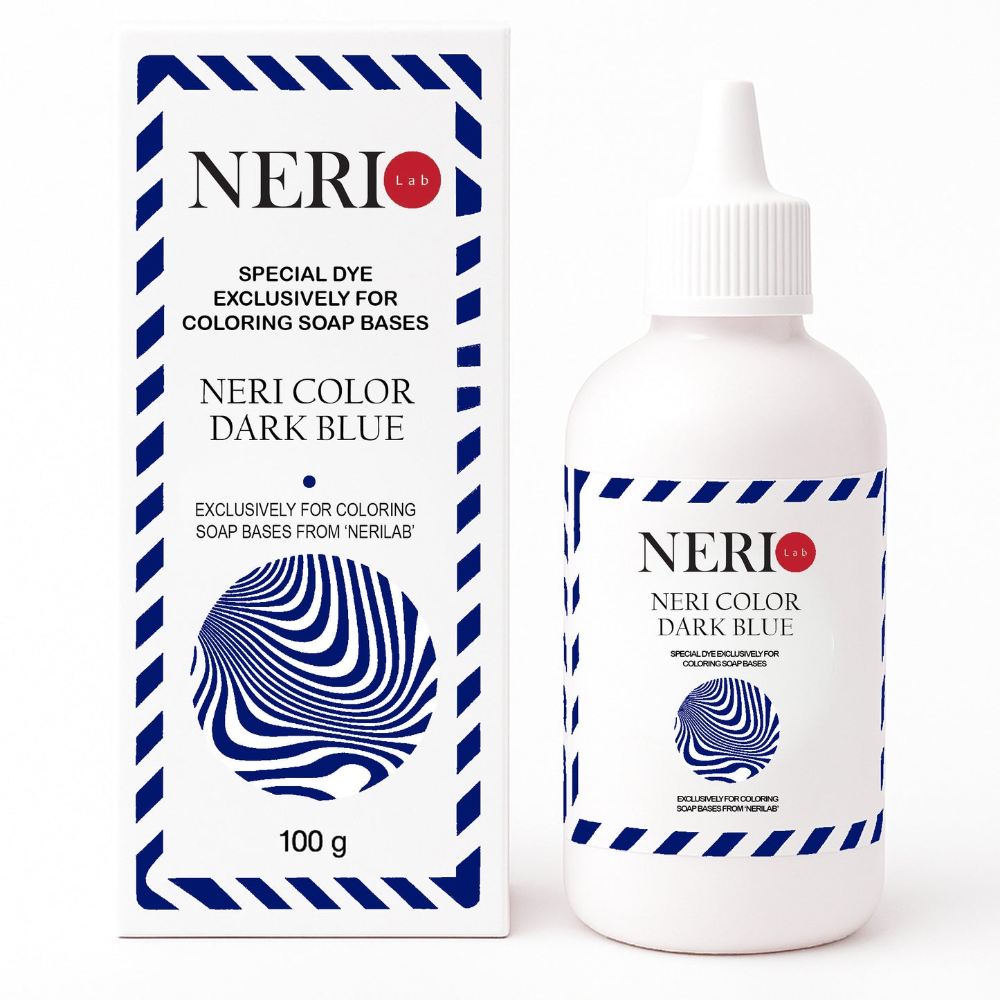 Nerilab Neri Color Dark Blue liquid colorant for soap base – deep blue concentrated pigment for soap making